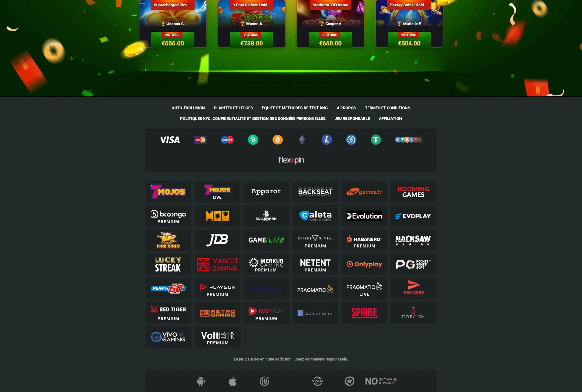 les bonus de MaChance Casino